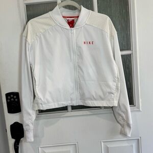 Nike Women's White Bomber Jacket
